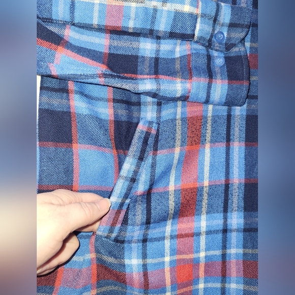 RSVLTS The Minnesotan Flannel Shirt Men's Size X‎ Large Blue Red Front Pockets - Picture 6 of 10